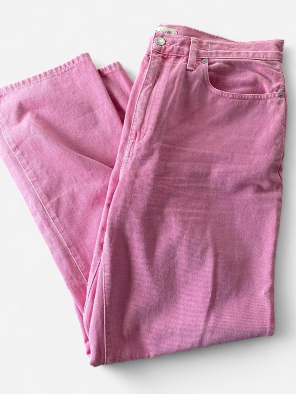 Madewell Pink Flare Jeans